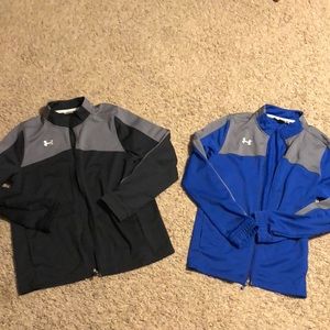 2 Under Armour lightweight zip up jackets